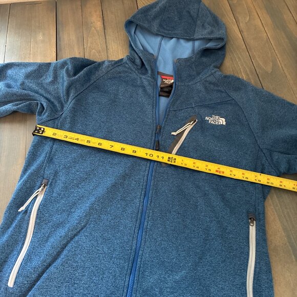 THE NORTH FACE Heather Blue Hiking Full Zip Hoodie Men's Size Medium (W8) - Picture 7 of 10